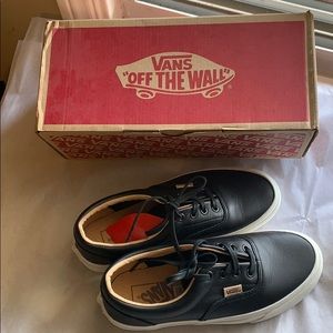 Brand New with Tags, Leather Vans 7.5 women’s